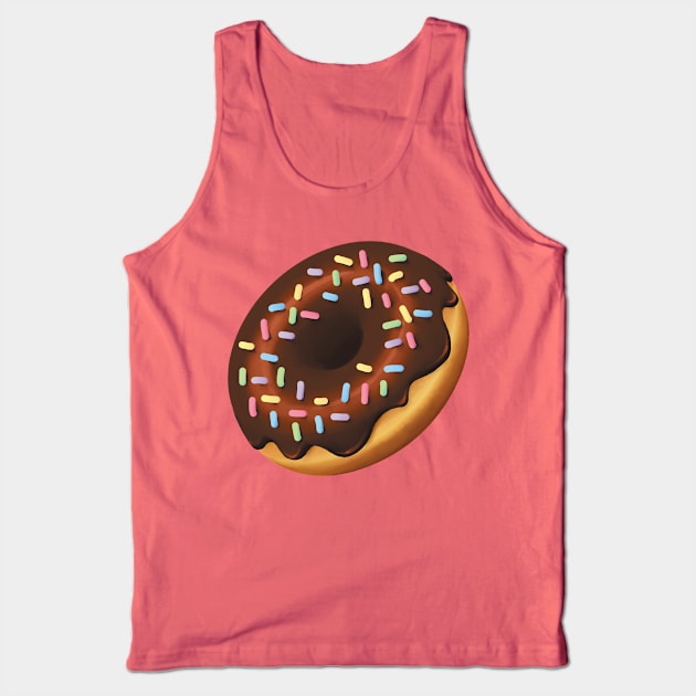 choco frosted donut Tank Top by buttercreambear